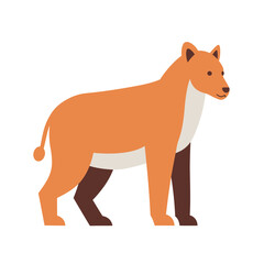 A majestic lioness standing gracefully, a symbol of strength and grace