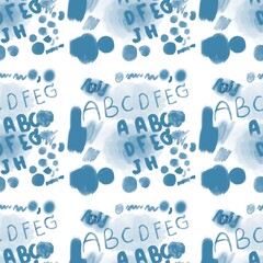 Creative Brush Letter Seamless Design