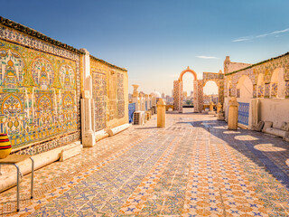 Traditional rooftop in Tunis, Tunisia
