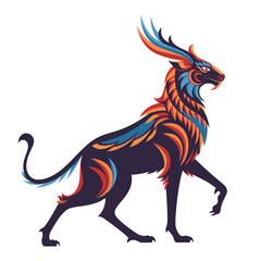 Fantasy animal with intricate design