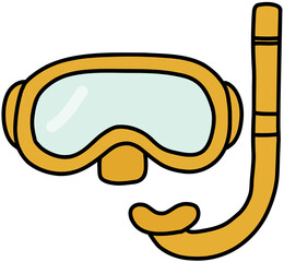 illustration of a snorkel