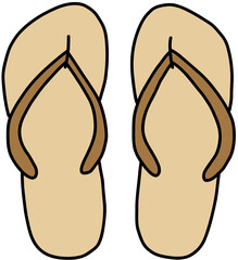 flip flops vector illustration