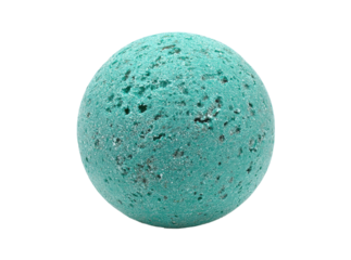 Teal textured sphere isolated on black background abstract design element, Isolated On Transparent Background