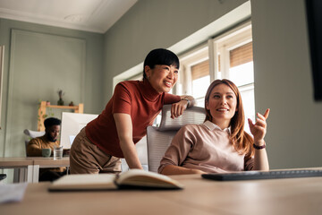 Professional Teamwork in a Bright Modern Office Setting