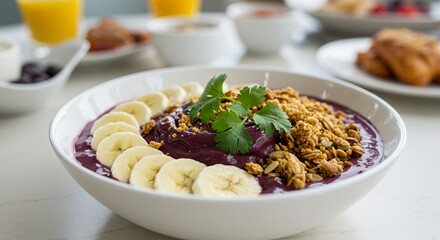 Acai Bowl Breakfast Bliss: A vibrant, healthy start to your day.