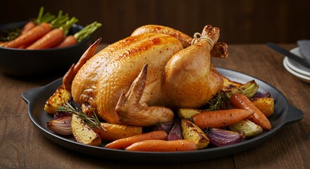 Roasted Chicken with Autumn Vegetables: A Rustic Thanksgiving Feast