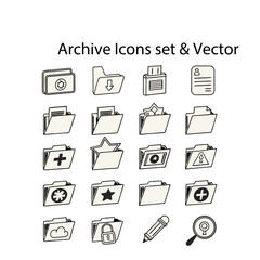 FILE & FOLDER Icons set