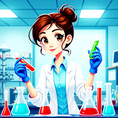 Female Scientist in the Lab