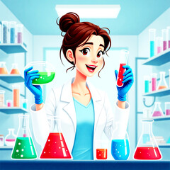 Female Scientist in the Lab