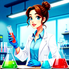 Female Scientist in the Lab