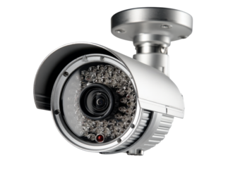 High definition security camera system infrared night vision, Isolated On Transparent Background