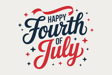 Patriotic text badge pack. American freedom, script boldline, swirl accent, liberty, flag shape, red and blue, 4th of July, elegant calligraphy, celebration font, glow star. Typography emblem series  