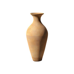 Elegant Terracotta Vase on Black Background