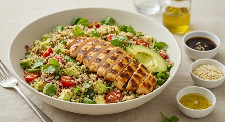 Grilled Chicken and Quinoa Salad Bowl: A Healthy and Flavorful Meal