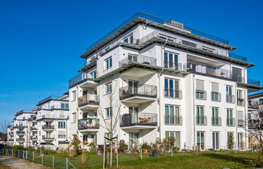 typical apartment house in austria