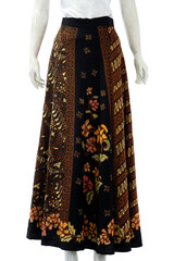 Women's batik skirts give an elegant image with beautiful floral motifs.