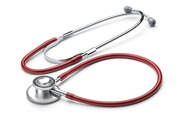 stethoscope on white background