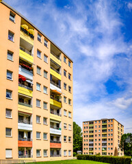 typical apartment house in austria