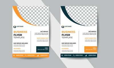 Corporate business flyer template design Modern and Creative with different colors