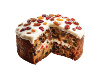  fruit cake isolated on transparent background png