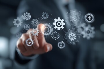 Business Automation and Digital Transformation Concept.