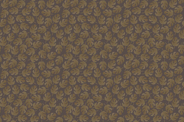 Watercolor Monstera Leaf Pattern: Rich Tropical Leaves on a Deep Dark Brown Background – Perfect for Modern or Earthy Design