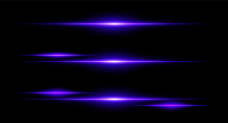 Horizontal glowing beams in layered layout with smooth edges and intensity gradients, ideal for interface design or sci-fi visuals.