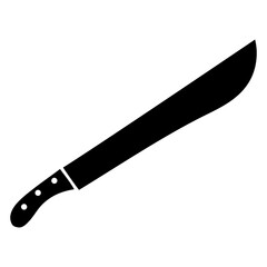 Icono silueta de machete