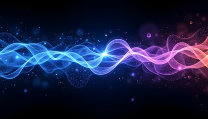 A complex, interwoven network of shimmering, thread like structures extends infinitely, resembling a bioluminescent tapestry woven from an unknown, otherworldly material