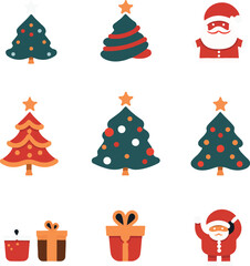 Christmas Icons Set of vctor
