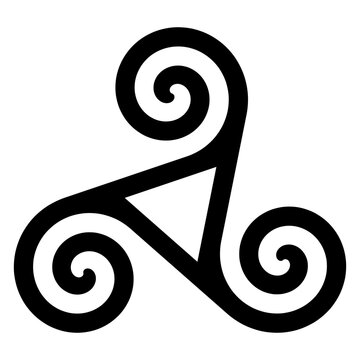 Icono simbolo celta trisquel 