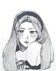 sketch of a girl