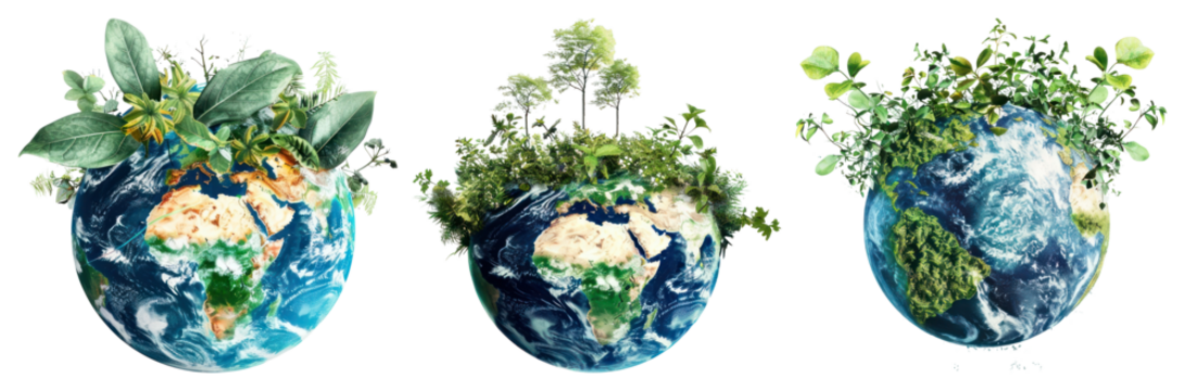 PNG Earth nature growth harmony beauty, element set on transparent background