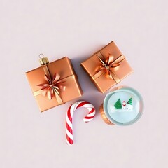 Fototapeta premium Soft Christmas Ornament with Bow