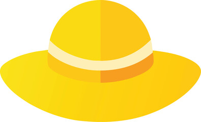 Sunny Yellow Summer Hat  Perfect for Beach Days and Outdoor Adventures