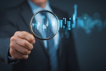 Business Analyst Examining Financial Data.