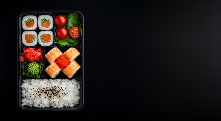 Delightful Sushi Bento Box: A Perfect Lunch or Dinner