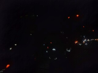 Night Lights A Captivating Abstract Image of Scattered Glowing Points in the Darkness