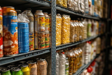 Emergency underground food storage room 