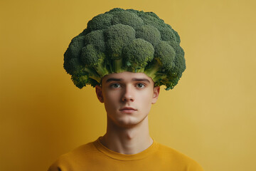 Young man with a funny hairstyle 