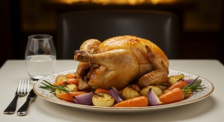 Roasted Chicken with Root Vegetables: A Gourmet Thanksgiving Feast