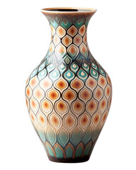decorative ceramic vase with ornate pattern