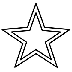 Obraz premium Line Art Scholarly Star Design