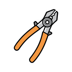 Wire Stripper Tool Vector Illustration for Electrical Repair and Hand Tool Design