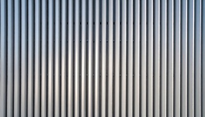 Vertical metal slats creating a modern architectural facade with soft lighting effects