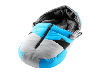 Cozy baby stroller footmuff warm winter sleeping bag, Isolated On Transparent Background