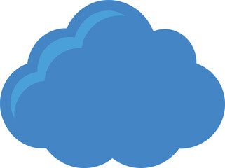 Cloudy Day Blue Sky, Fluffy Clouds, Weather Icon