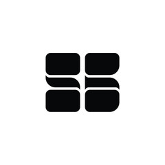 SG monogram logo design letter text name symbol monochrome logotype alphabet character simple logo