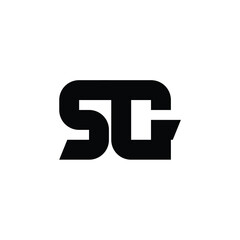 SG monogram logo design letter text name symbol monochrome logotype alphabet character simple logo