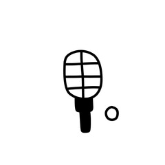 sports equipment silhouette icon